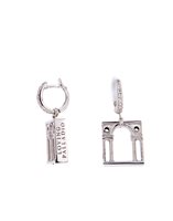 Pendientes Loving Palladio  3D in Plata Zircone ORB05 SERLIANA - ORB05 SERLIANA